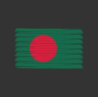 Bangladesh Flag Brush Strokes. National Flag vector