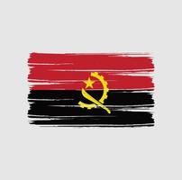 Angola Flag Brush Strokes. National Flag vector