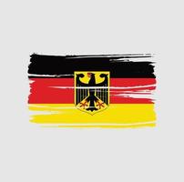 cepillo de bandera de alemania. bandera nacional vector