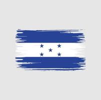 diseño de pincel de bandera de honduras. bandera nacional vector