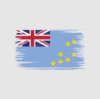 Tuvalu Flag Brush Design. National Flag vector