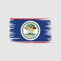 Belize Flag Brush Design. National Flag vector