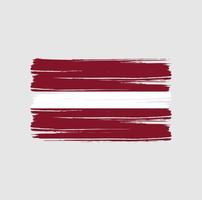 Latvia Flag Brush Strokes. National Flag vector