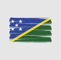 Solomon Islands Flag Brush Strokes. National Flag vector