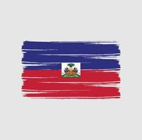 Haiti Flag Brush Strokes. National Flag vector