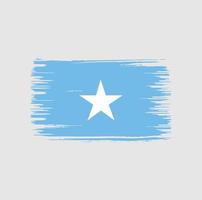 diseño de pincel de bandera de somalia. bandera nacional vector