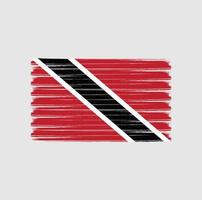 Trinidad and Tobago Flag Brush Strokes. National Flag vector