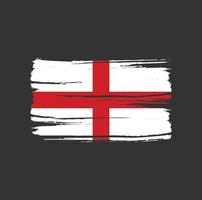 England Flag Brush. National Flag vector