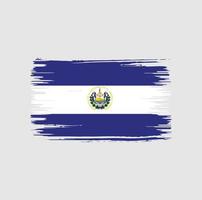 diseño de pincel de bandera de el salvador. bandera nacional vector