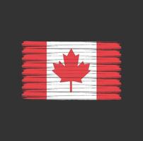 Canada Flag Brush Strokes. National Flag vector