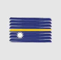 trazos de pincel de la bandera de nauru. bandera nacional vector