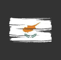 Cyprus Flag Brush. National Flag vector