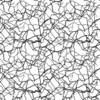 kintsugi art seamless pattern of splinters and different shards fragments with thin lines vector