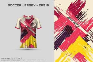 Sports jersey and t-shirt template sports jersey design vector mockup.