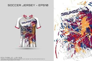 Sports jersey and t-shirt template sports jersey design vector mockup.