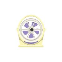 Electric Fan Flat Illustration. Clean Icon Design Element on Isolated White Background vector