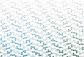 Light Blue, Green vector pattern with spheres.