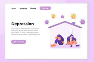 Unique Modern flat design concept of Mental Health for website and mobile website. Landing page template. Easy to edit and customize. Vector illustration