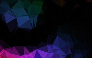 Dark Multicolor, Rainbow vector blurry triangle template.