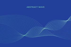 Elegant modern minimal abstract wavy lines vector