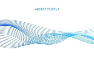 Elegant modern minimal abstract wavy lines vector