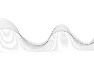 Elegant modern minimal abstract wavy lines vector