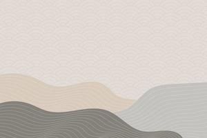 abstract wave style background with geometric japanese pattern and wavy striped lines