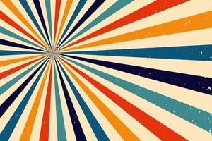 Abstract vintage retro sunburst background vector