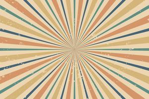 Abstract vintage retro sunburst background vector