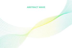 Elegant modern minimal abstract wavy lines vector