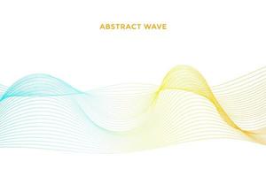 Elegant modern minimal abstract wavy lines vector