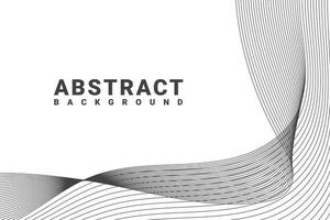 Elegant modern minimal abstract background with wavy lines vector