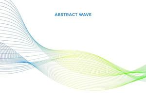 Elegant modern minimal abstract wavy lines vector