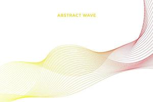 Elegant modern minimal abstract wavy lines vector