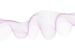 Elegant modern minimal abstract wavy lines vector