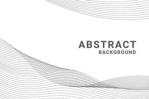 Elegant modern minimal abstract background with wavy lines vector