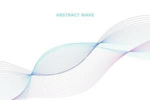 Elegant modern minimal abstract wavy lines vector