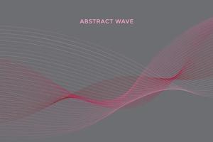 Elegant modern minimal abstract wavy lines vector