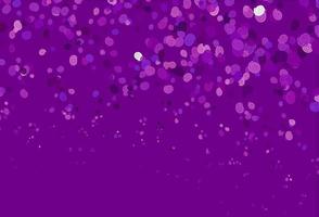 Light Purple vector pattern with bubble shapes.