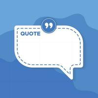 Vector of Quote Template. Good for quote post, quote design, quote content, etc.