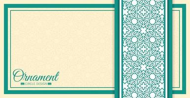 border ornament pattern background vector