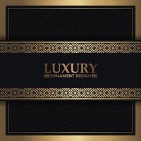 Luxury border ornament pattern background vector