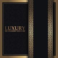 Luxury border ornament pattern background vector