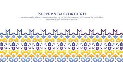 fondo de diseño de patrón de ornamento colorido vector