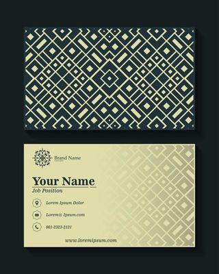 ornament pattern business card design