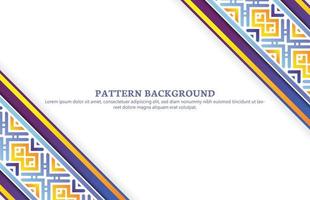 colorful ornament pattern border background vector