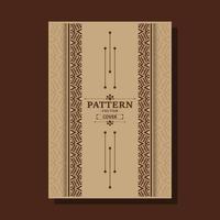 vintage geometric pattern cover design vector