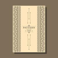 vintage geometric pattern cover design vector