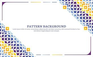 colorful ornament pattern design background vector