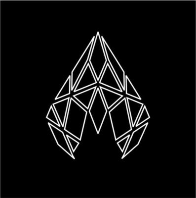 simple line art diamond triangle shape logo and vector icon